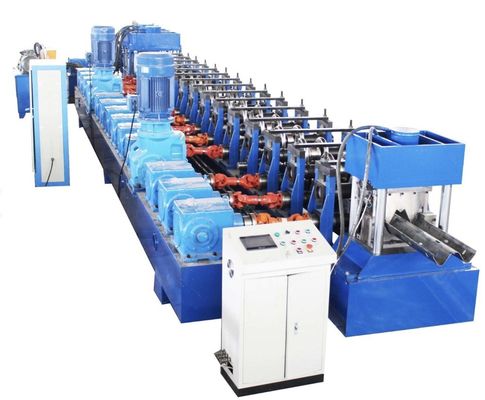acheter 7.5KW Hhighway Guardrail Roll Forming Machine Q235 Former de rouleaux métalliques online manufacture